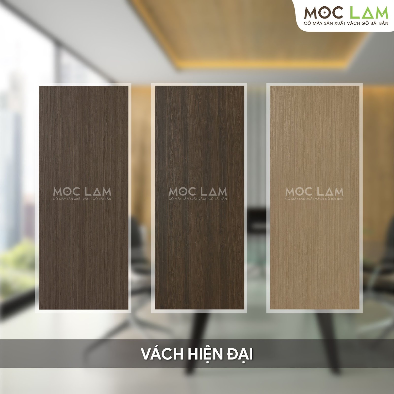 Cách mẫu ốp tường gỗ công nghiệp của Mộc Lam