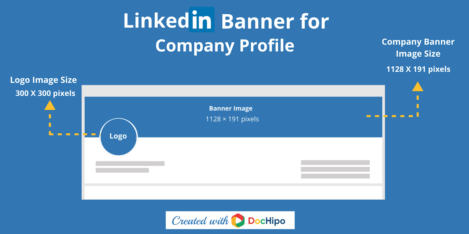LinkedIn banner size guide for company profile