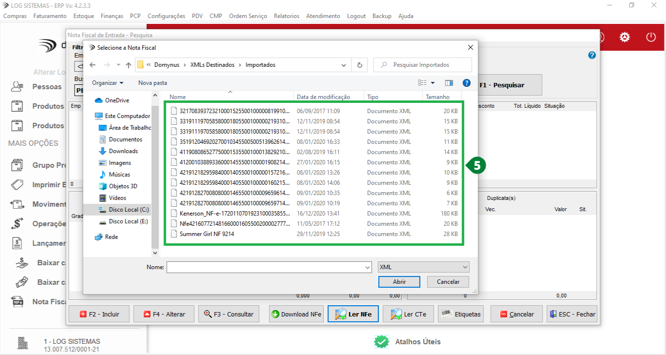 Como cadastrar o produto pela leitura de XML