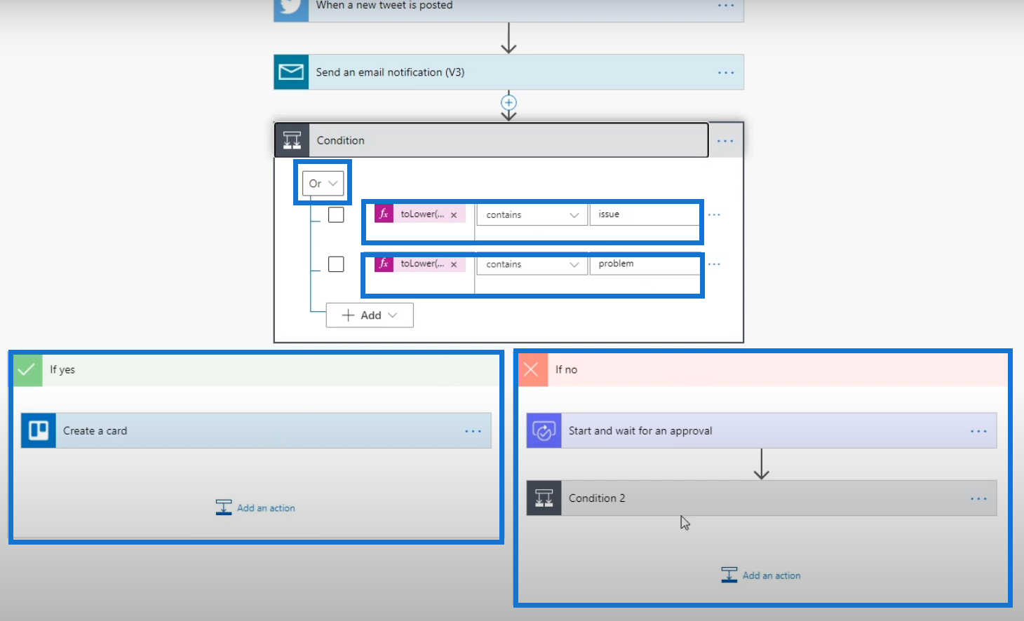 Power Automate logical functions