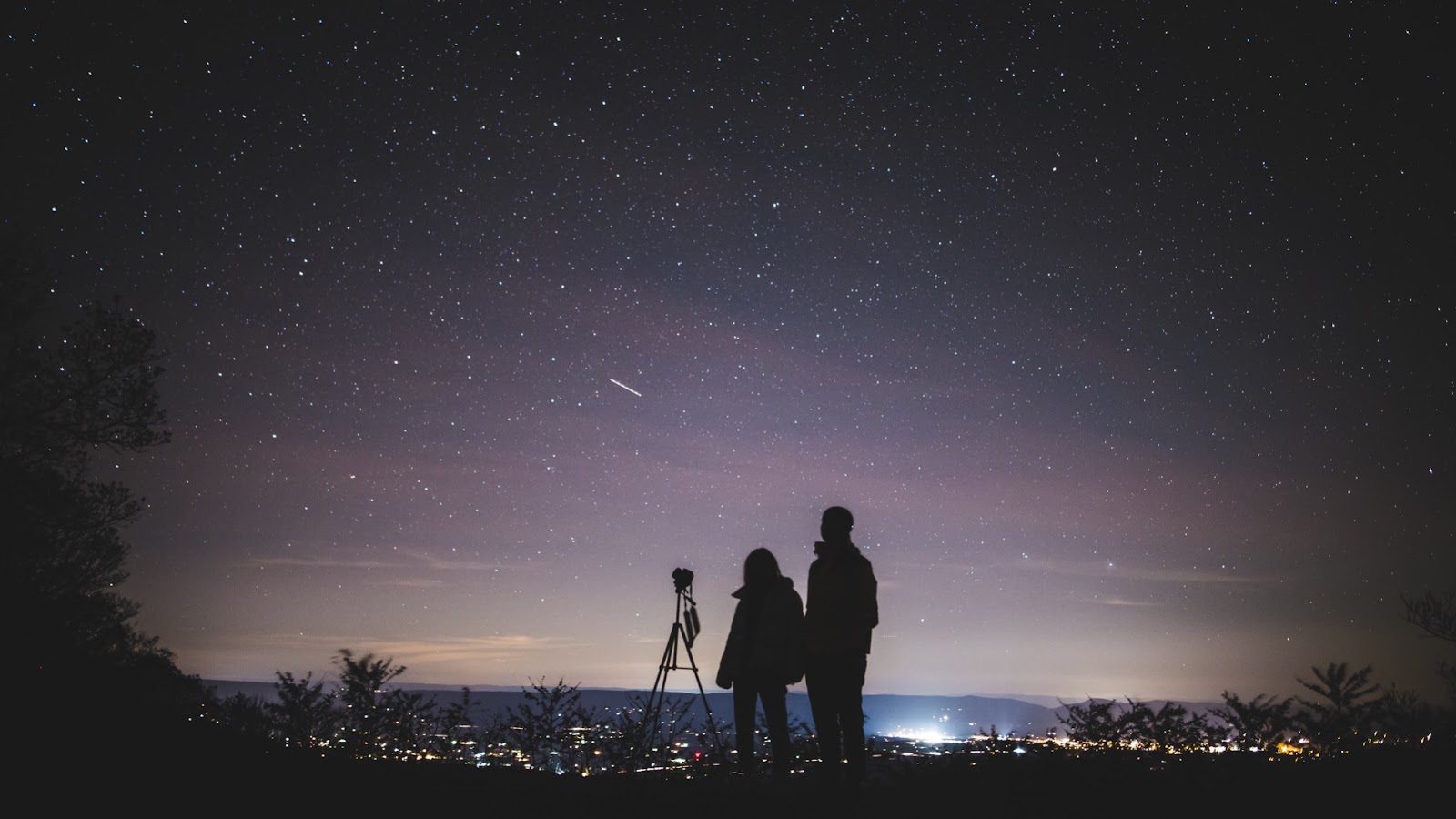 stargazing with family