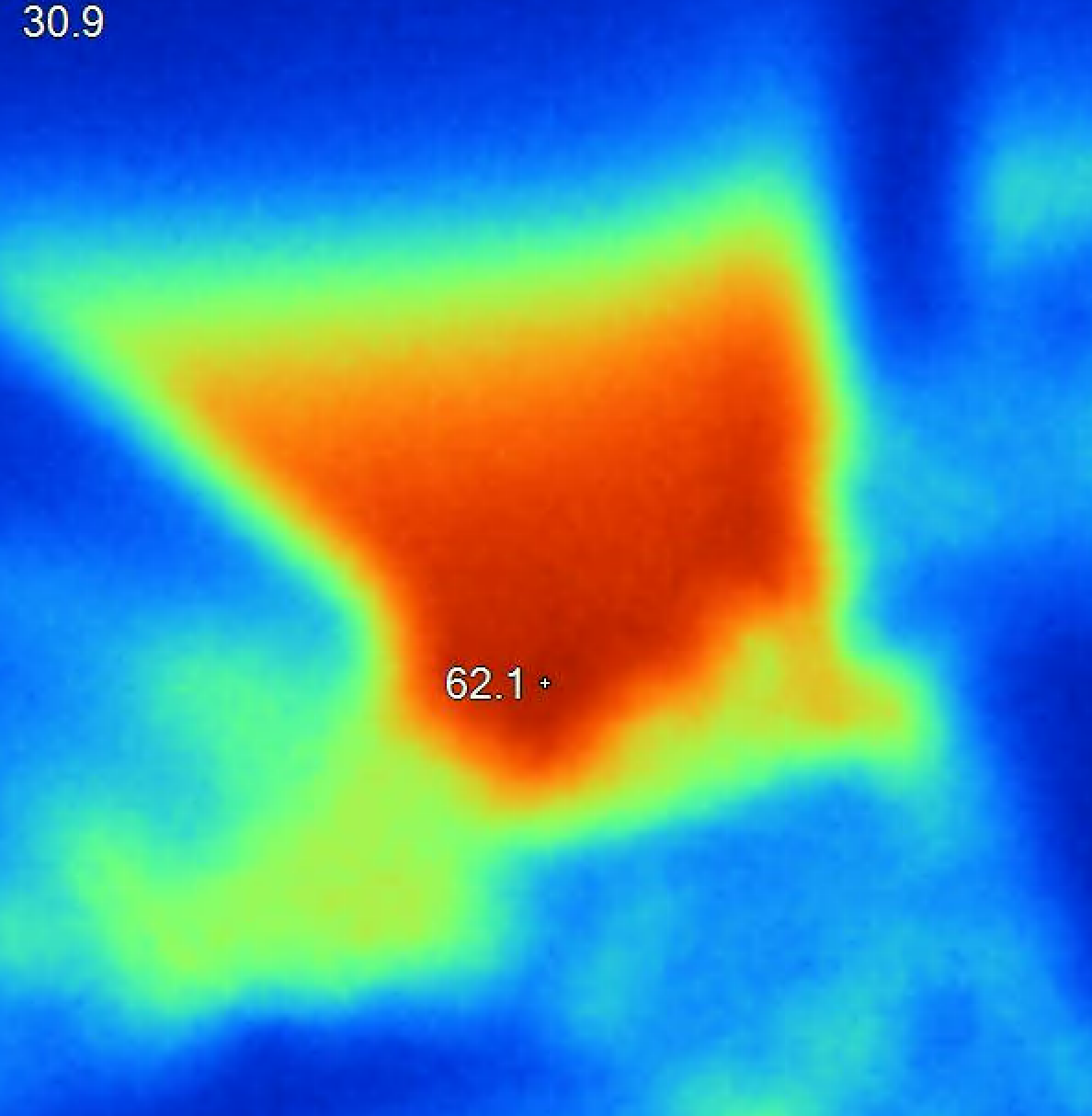 thermal camera showing heat loss