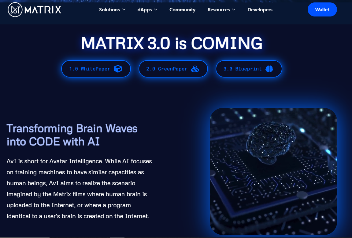 Adoption Rate of Matrix AI Network Low Even With Cool Features. 1