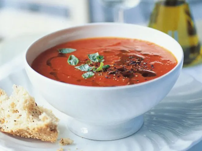 roasted tomato and red pepper soup 