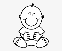 Baby Boy Clip Art At Clker Vector Clip Art Online, - Baby Clipart Black And  White PNG Image | Transparent PNG Free Download on SeekPNG