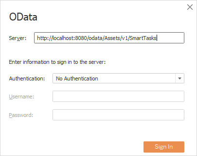 Tableau OData | connecting tableau with odata