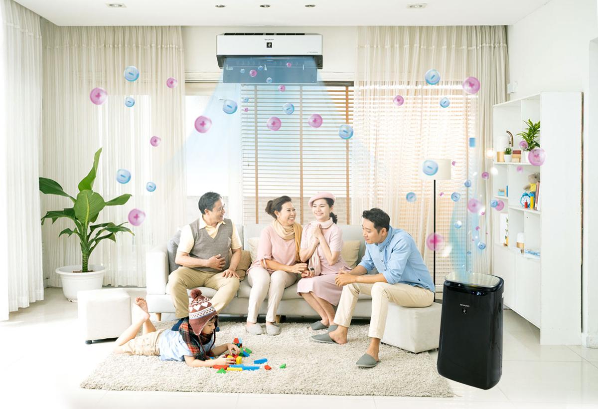 Máy điều hòa lọc không khí giúp không gian gia đình bạn trong lành và an toàn