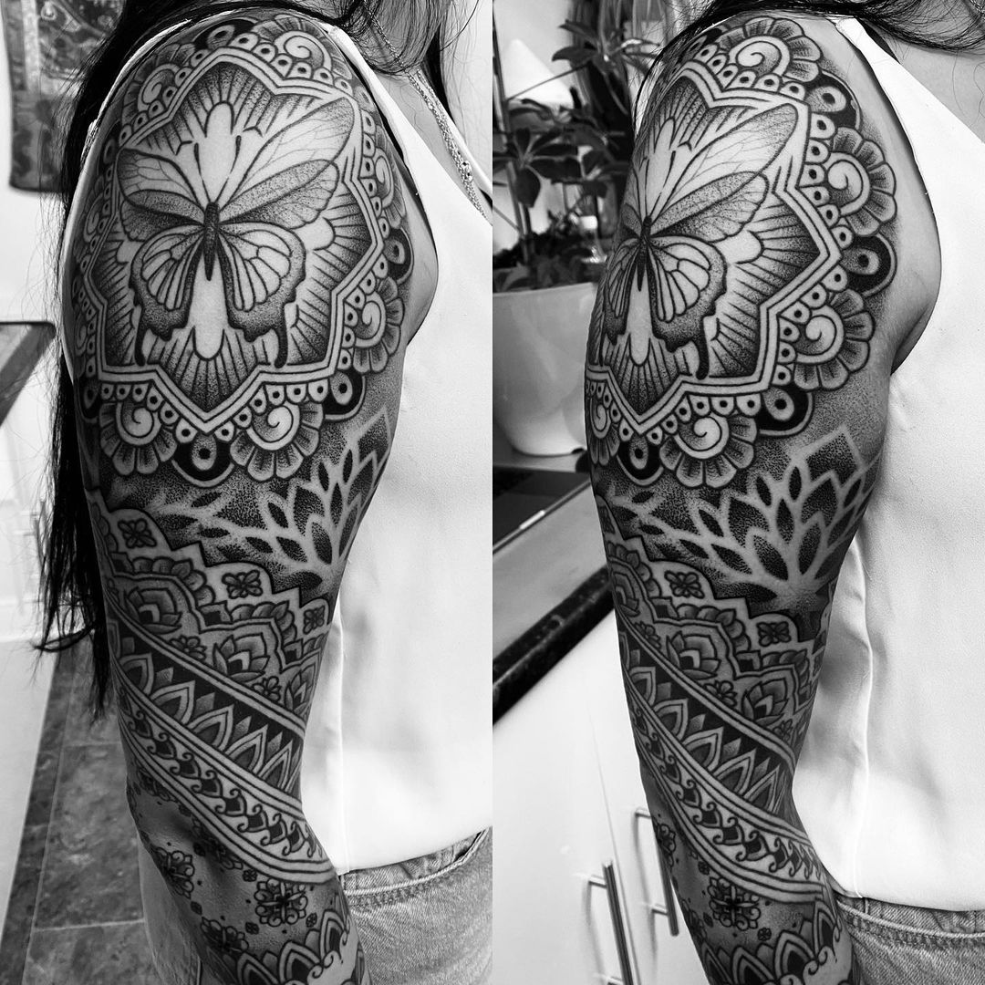 Unique Mandala Tattoo Design