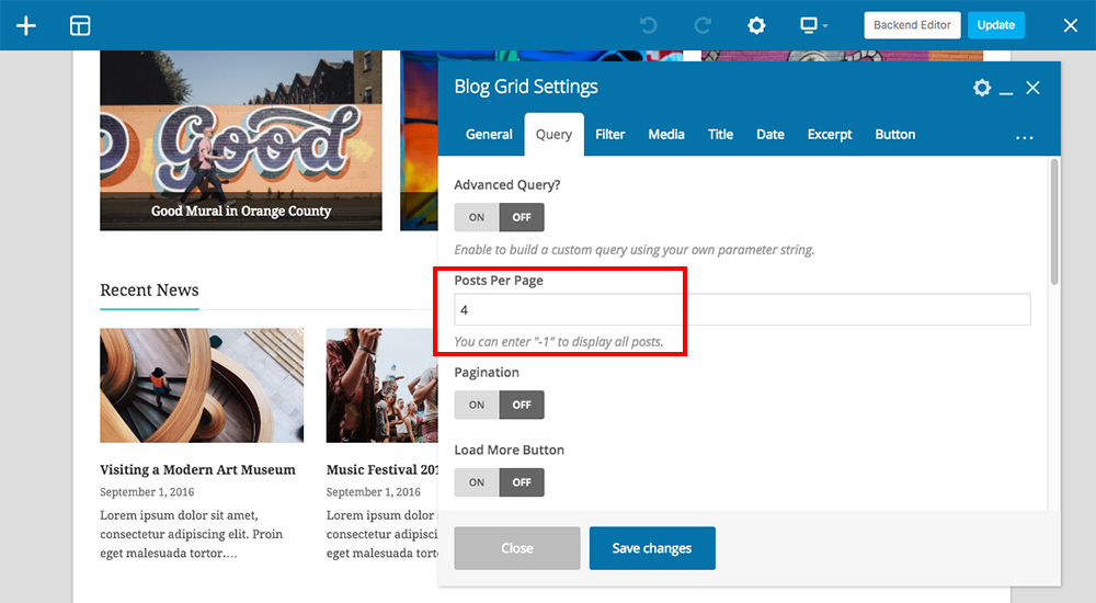 Aumente o número de postagens do blog em sua página inicial com seu construtor
