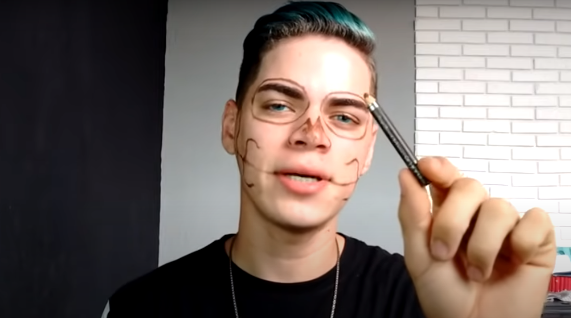 tutorial super simples maquiagem de halloween caveira