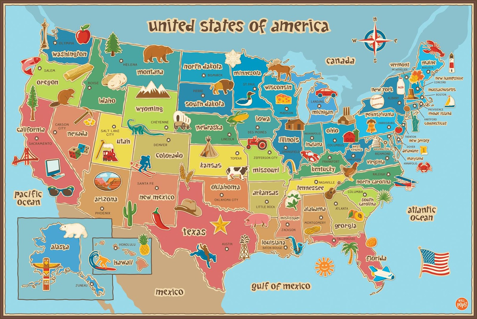 Resultado de imagen de usa map