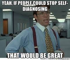 Self-diagnosis meme