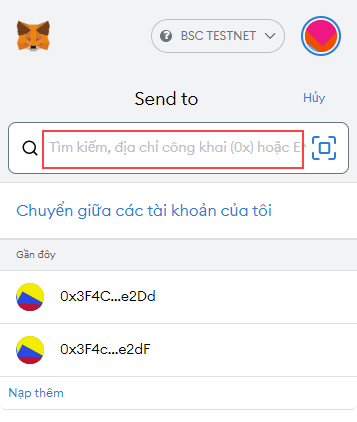 Nộp & rút Token giữa tài khoản Resta và ví trên Binance Smart Chain