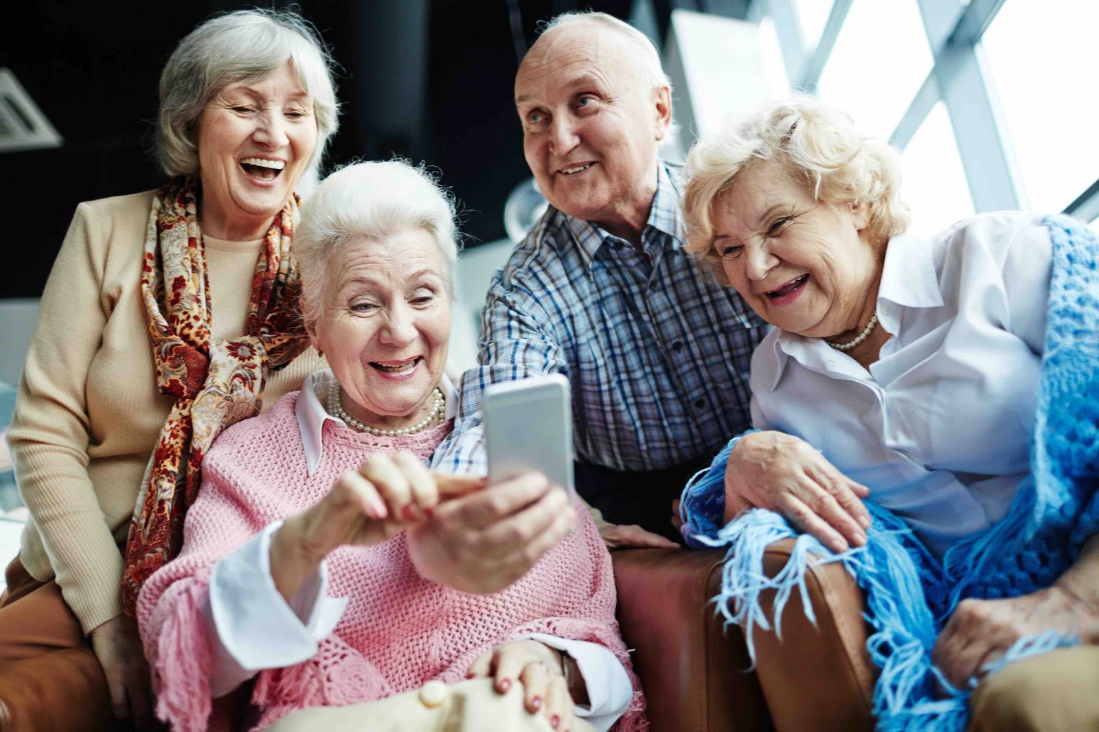 A group of seniors who have an active and fulfilling social life