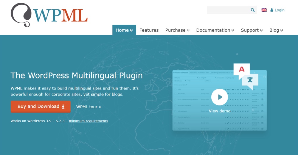 Plugin de tradução do WPML