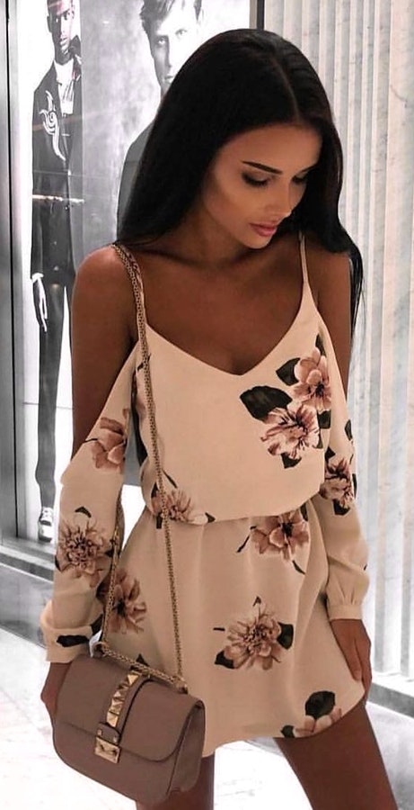 Floral Dress Fall Outfit ideas