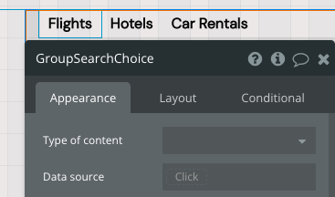 GroupSearchChoice and sub-groups