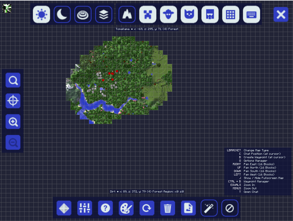 Dot minecraft Map
