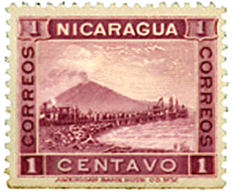 The postage stamp credited with scuttling plans for a Nicaragua canal in the early 1900s.  Image: WikiCommons