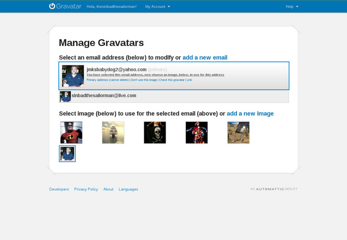 My Gravatar Images