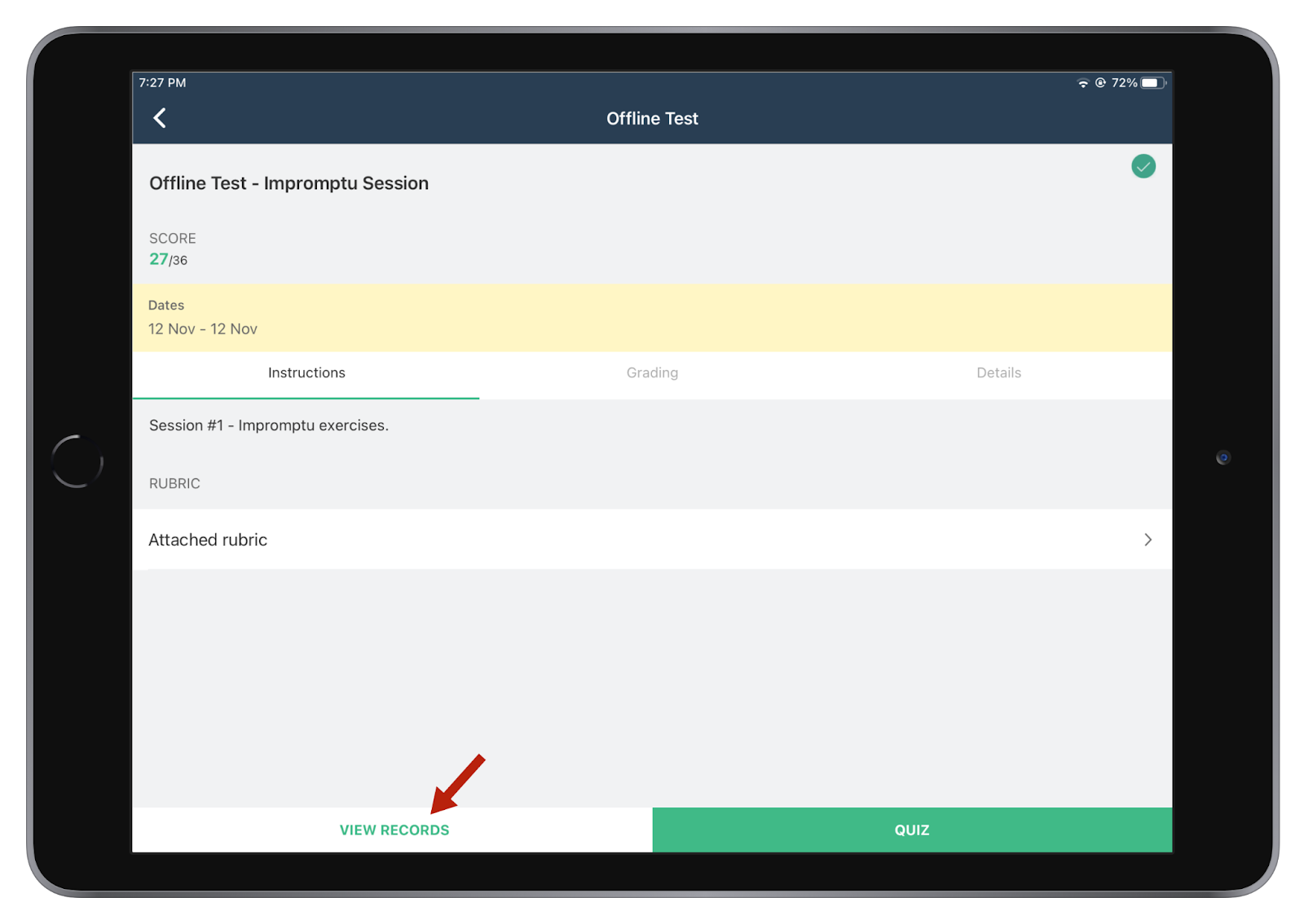 Teamie mobile apps update - offline test records
