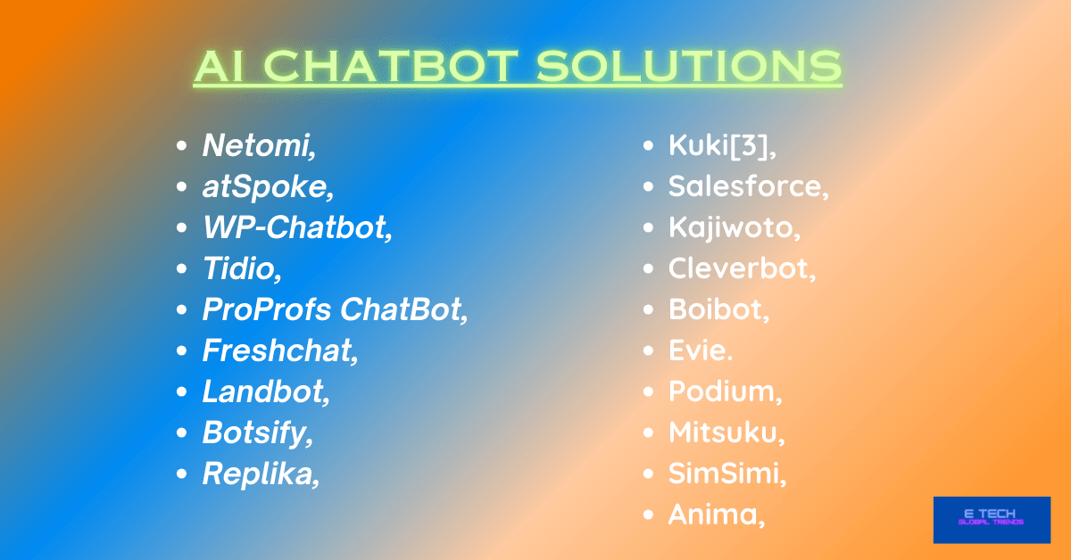 alternative AI CHATBOTS FOR CHOOSING