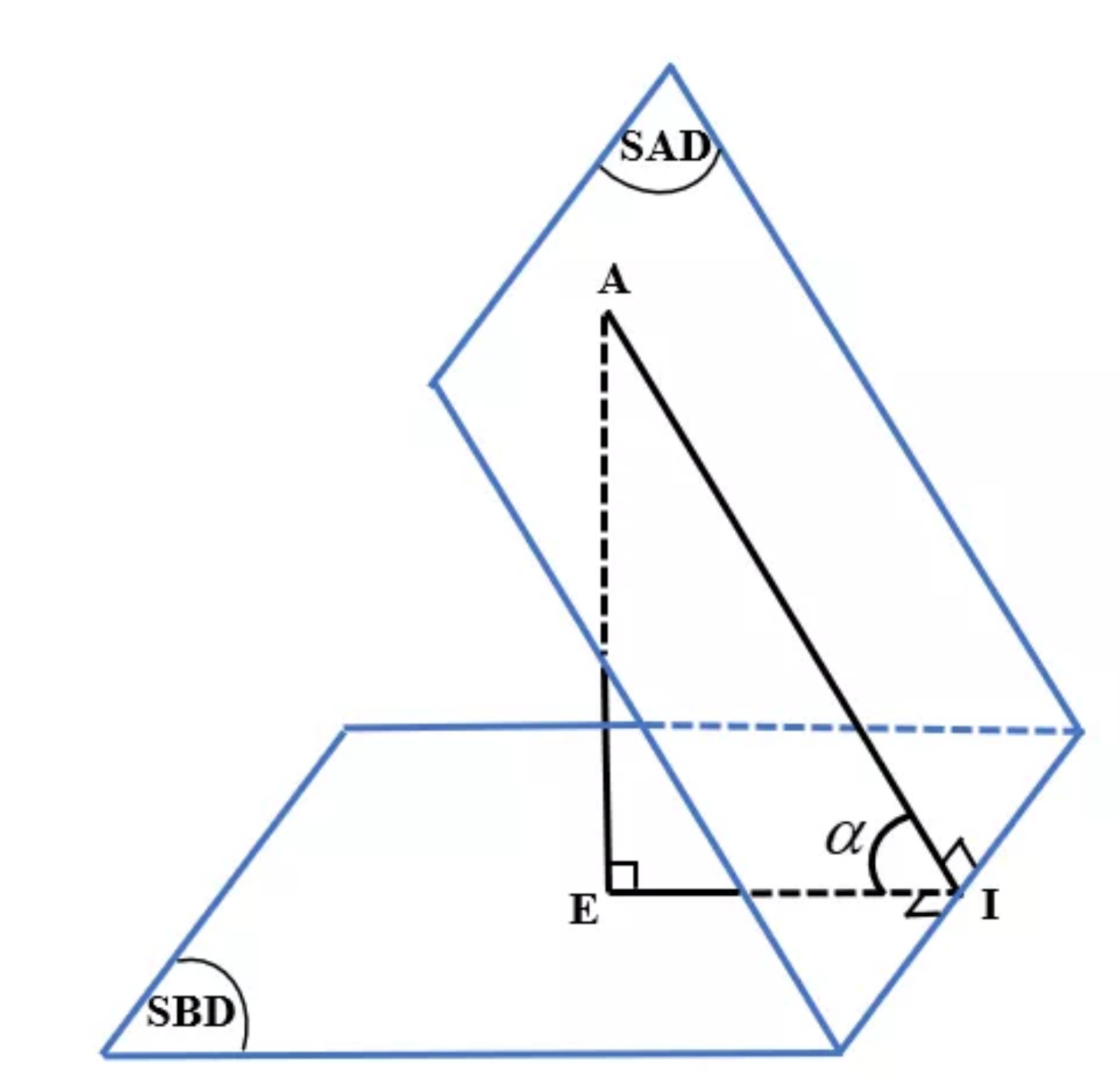 28. Cho hình chóp (S.ABCD)có đáy là hình thang với hai đáy(AB//CD), biết (AB = 2a;AD = CD = CB = a,)(widehat {SAD} = widehat {SBD} = 90^circ )và góc giữa hai mặt phẳng (left( {SAD} right)), (left( {SBD} right)) bằng (alpha )sao cho (cos alpha  = frac{1}{{sqrt 5 }}.)Thể tích (V)của khối chóp (S.ABC)là</p> 2