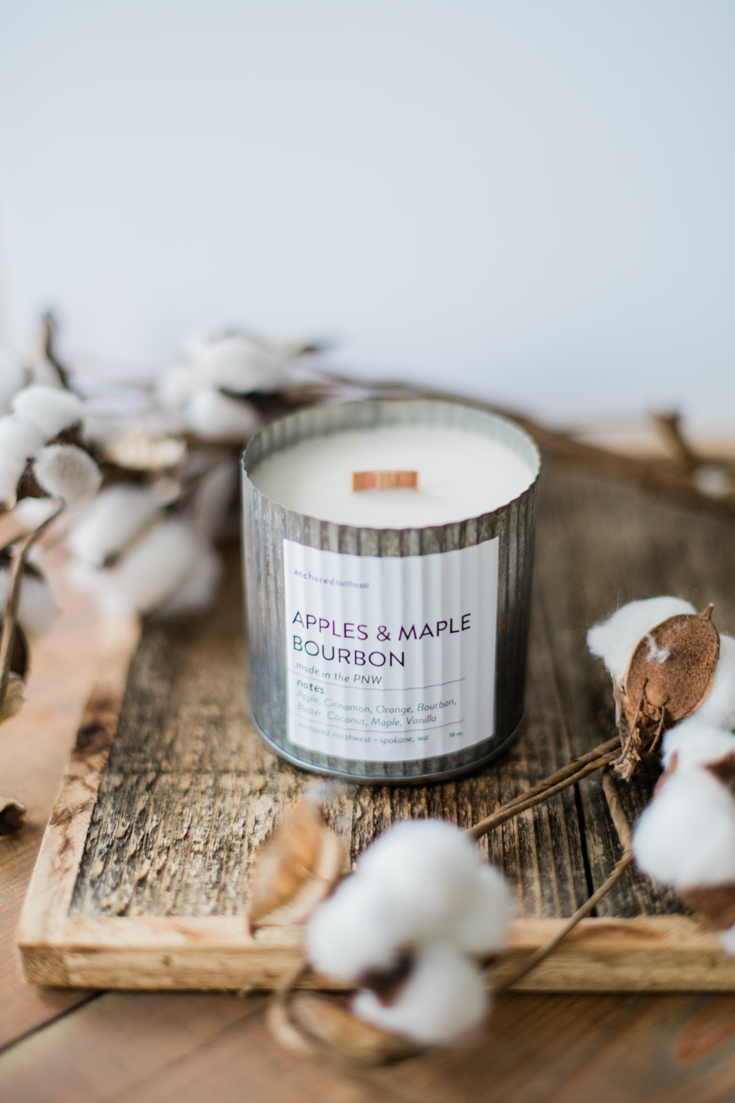 Fall Harvest Wood Wick Rustic Farmhouse Soy Candle