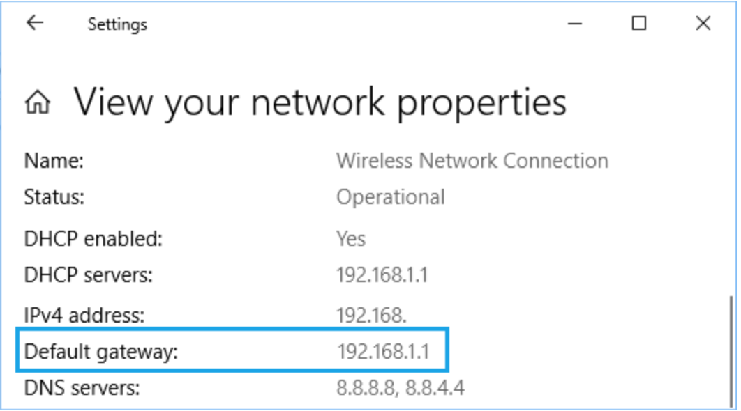How to find router’s IP in Windows 10.