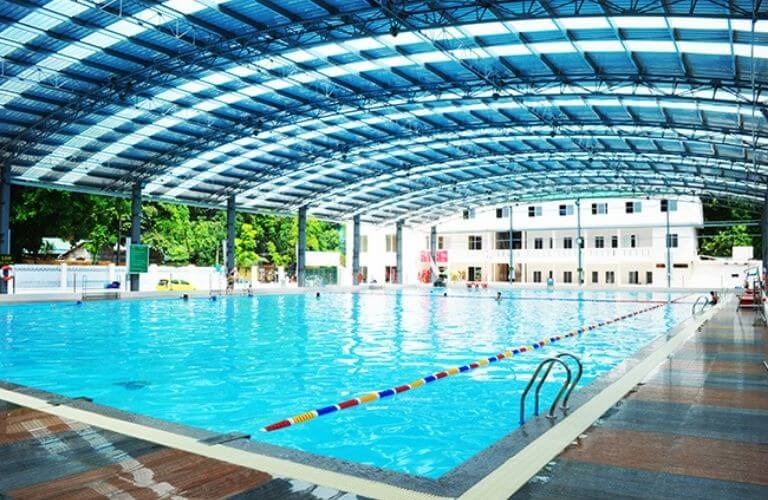 thi công mái che hồ bơi tại Đồng Nai