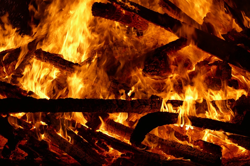 Fire, Flame, Wood, Burn, Wood ...