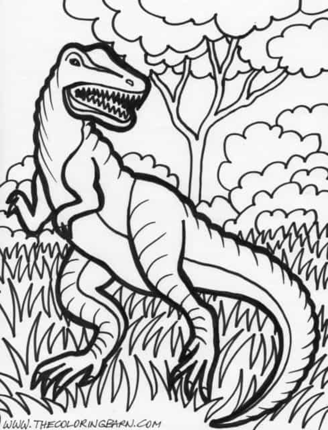 Desenhos de Dinossauro para Colorir, Pintar e Imprimir