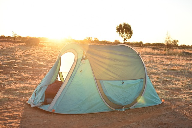 a properly pitched tent is one of the first steps of Setting Up Camp