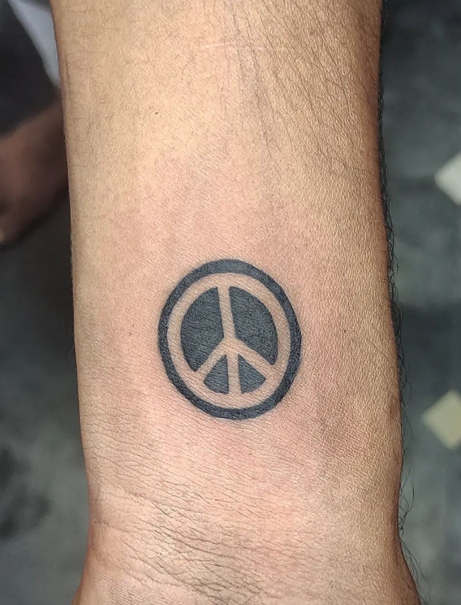 Peace Symbol Tattoo Design