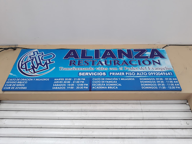 IGLESIA ALIANZA RESTAURACION GUAYAQUIL