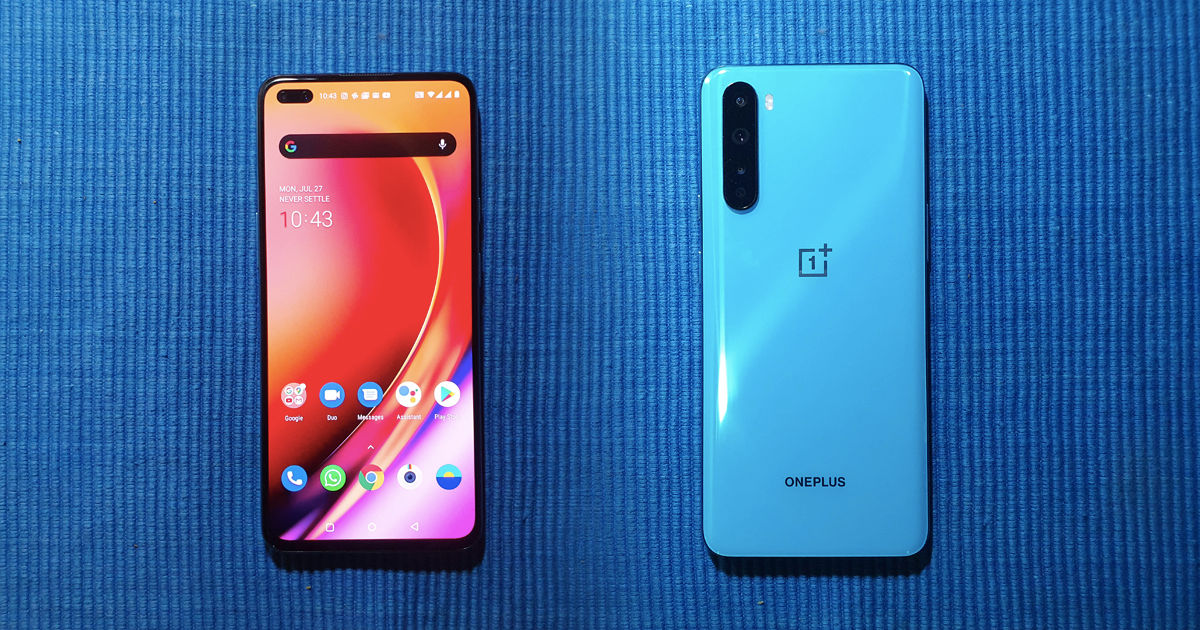 This image shows the OnePlus Nord 5G.