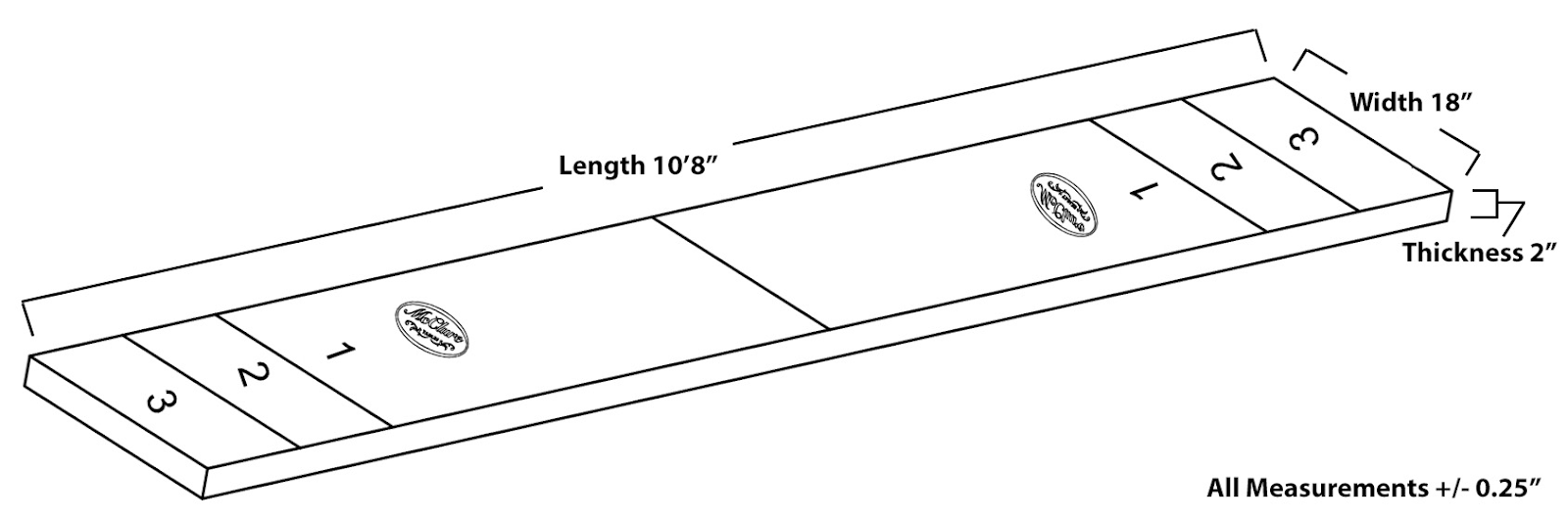 DIY Shuffleboard Table Dimensions