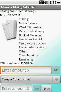 Download Mormon Tithing Calculator apk