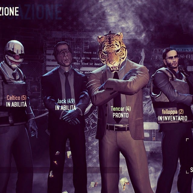 La nostra banda in Payday 2 (dopo il primo colpo)