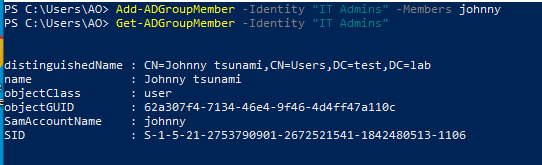 For example, there may be a group called “IT Admins” that is not a member of a protected group, but grants local admin access to numerous high-value servers. This group is an easy target that we can add our own compromised user to or modify the password of an existing user within the group. Screenshot by White Oak Security.