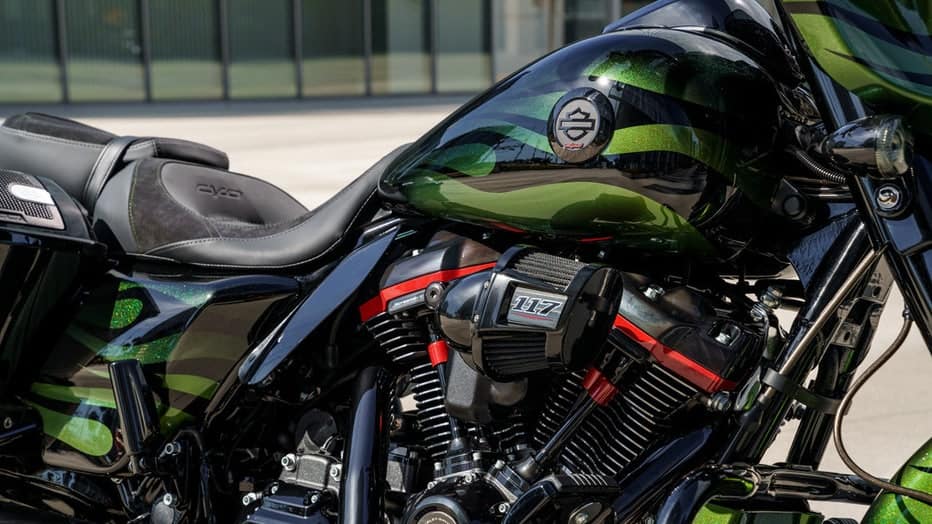 Get up close and personal with the heart and soul of a Harley Davidson motorcycle