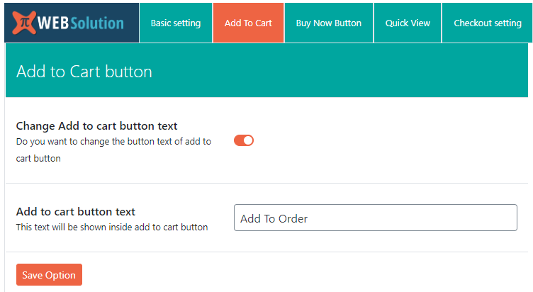 woocommerce add to cart button text change