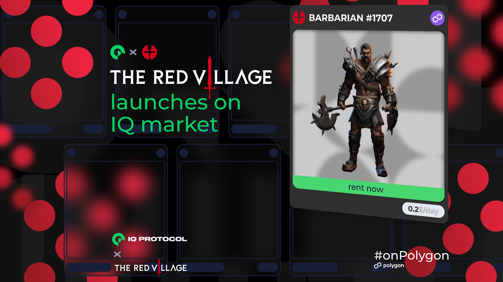 IQ Protocol Launches Rental Marketplace With the Red Village to Unlock Seamless Onboarding for Play-to-Earn Gaming