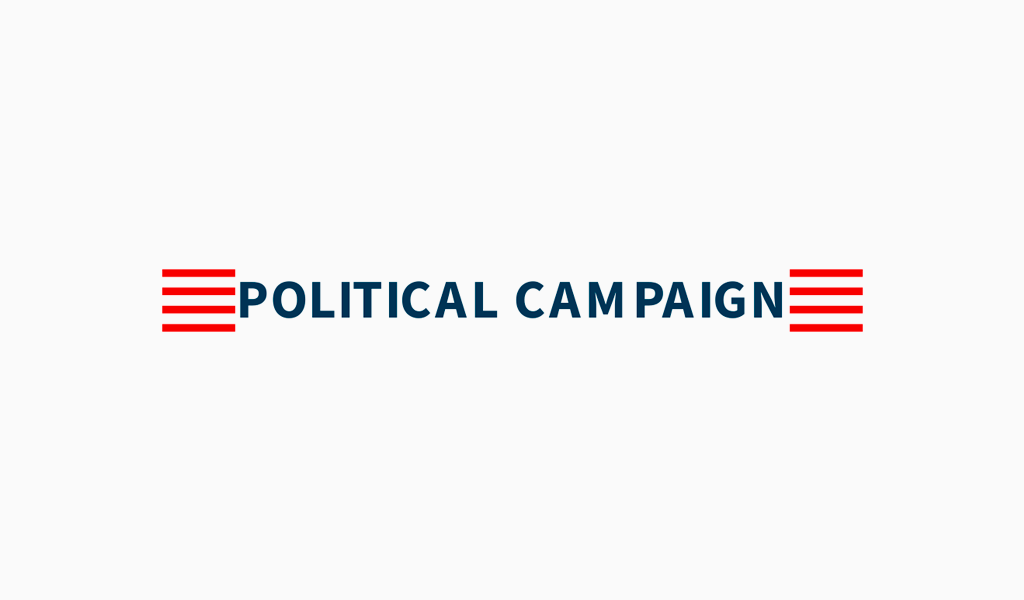 Linhas horizontais políticas Logo