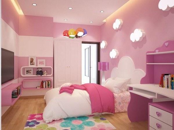 phòng ngủ cho bé gái 