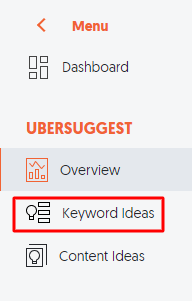Ubersuggest Keywords Ideas