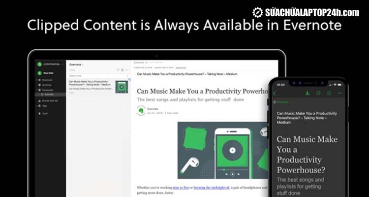 Evernote Web Clipper lưu nhanh các đoạn thông tin