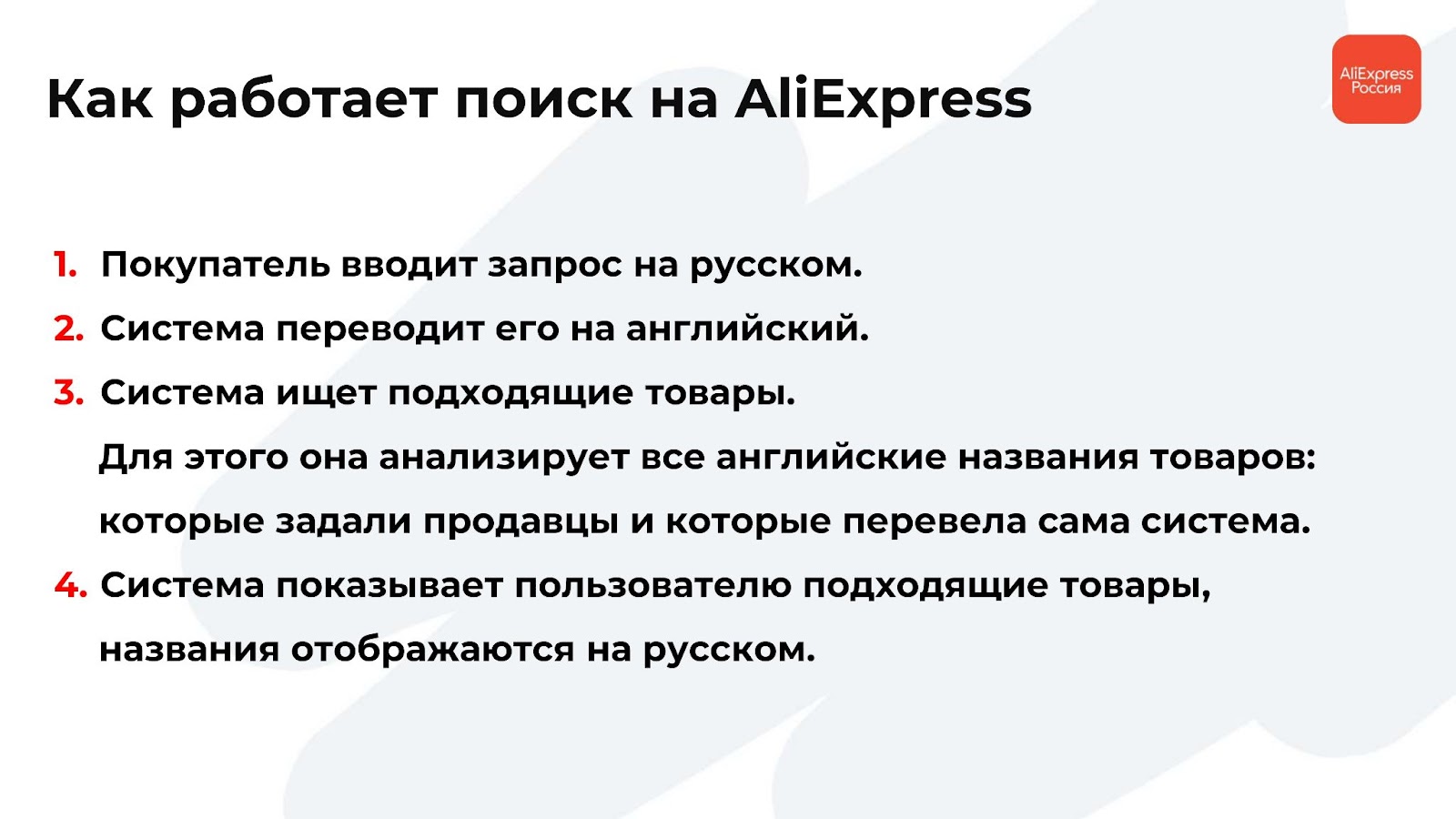 Как работает поиск на AliExpress