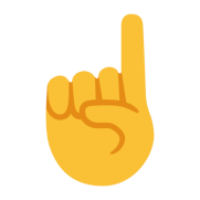 ☝️ Dedo índice Hacia Arriba Emoji