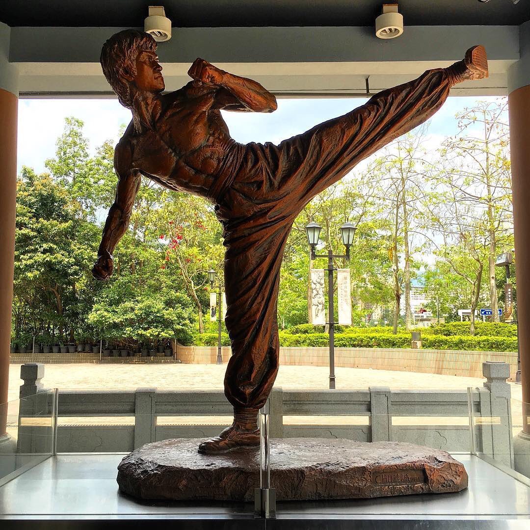 Bruce Lee Statue in Hong Kong Heritage Museum